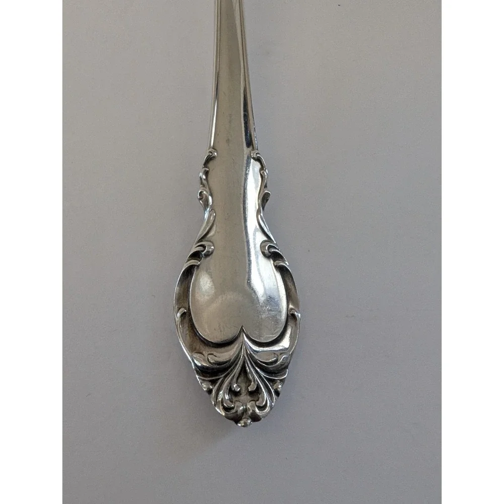 International Silver Holmes & Edwards Silver Fashion Large Serving Fork 8.75